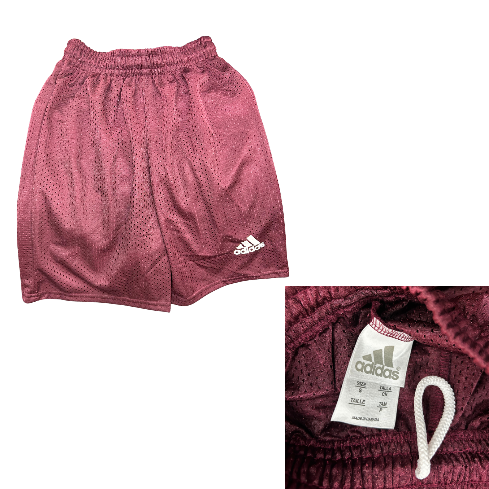 ADIDAS Athletic Shorts - Plum - Youth Small