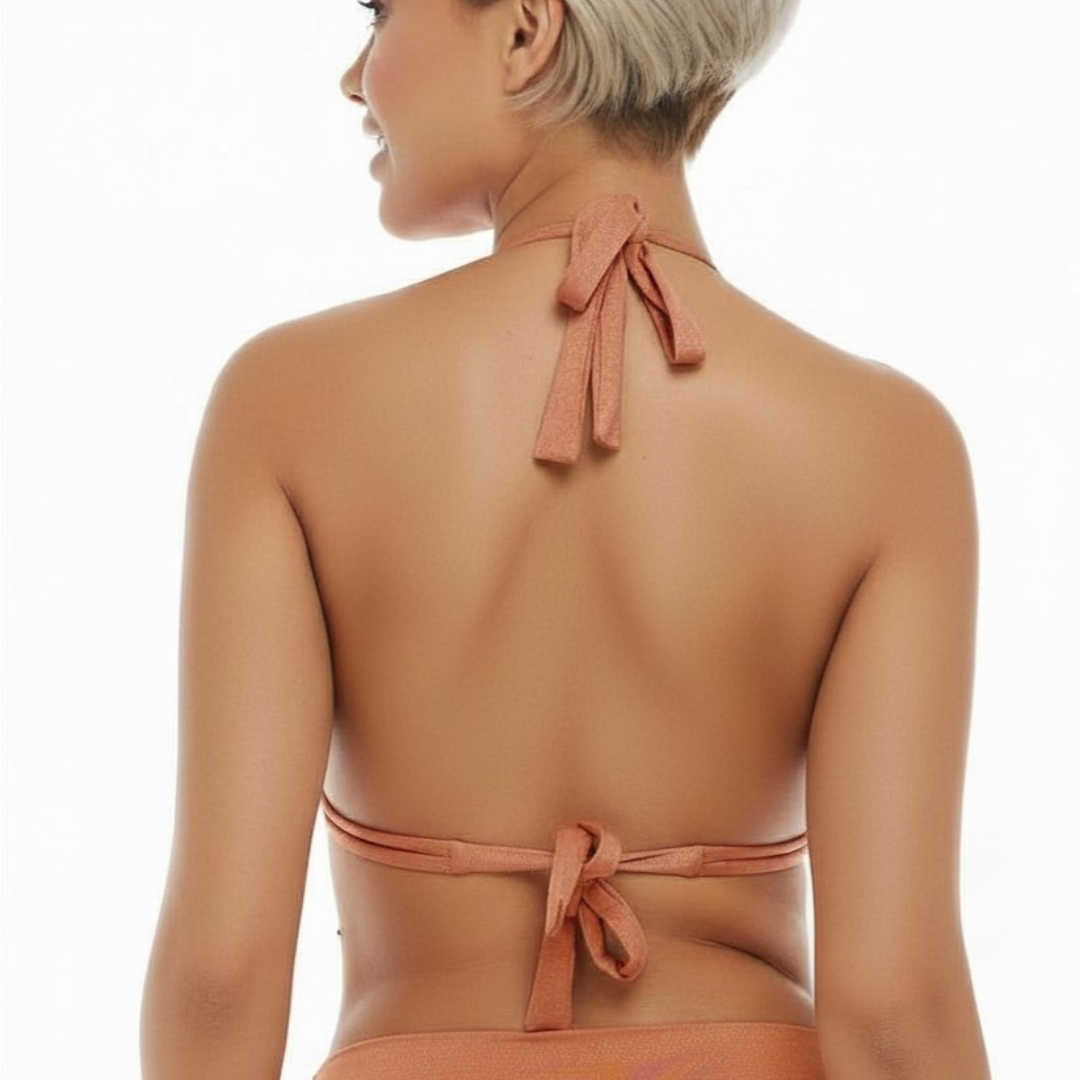 BRILLIANCE Set – French Rose Shimmer Celeste Top + Juliana Bottom | Small (B7)