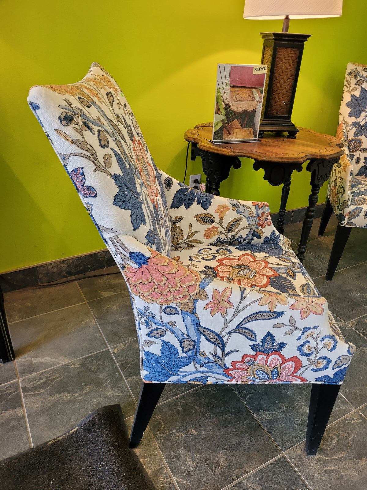 Floral Accent Chair