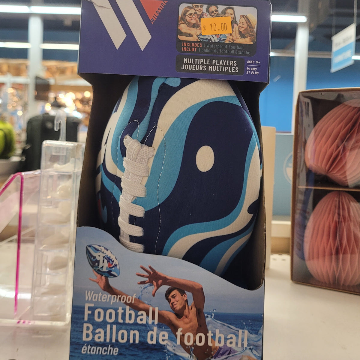 Wildside Waterproof Football – Blue & White