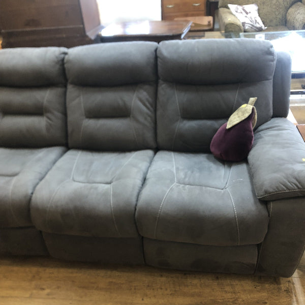 Modern Gray 4-Seat Reclining Sofa