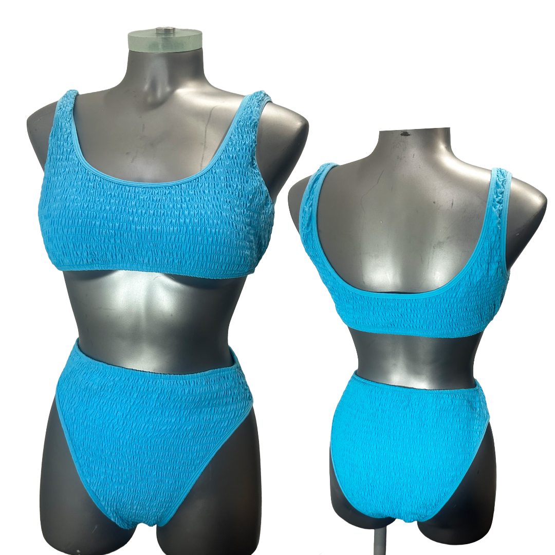 L*Space Electric Blue 2-Piece Bikini – Size Large (D2)