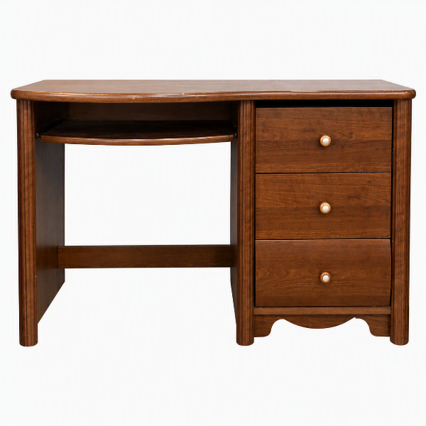 Solid Wood Computer Desk with 3 Drawers