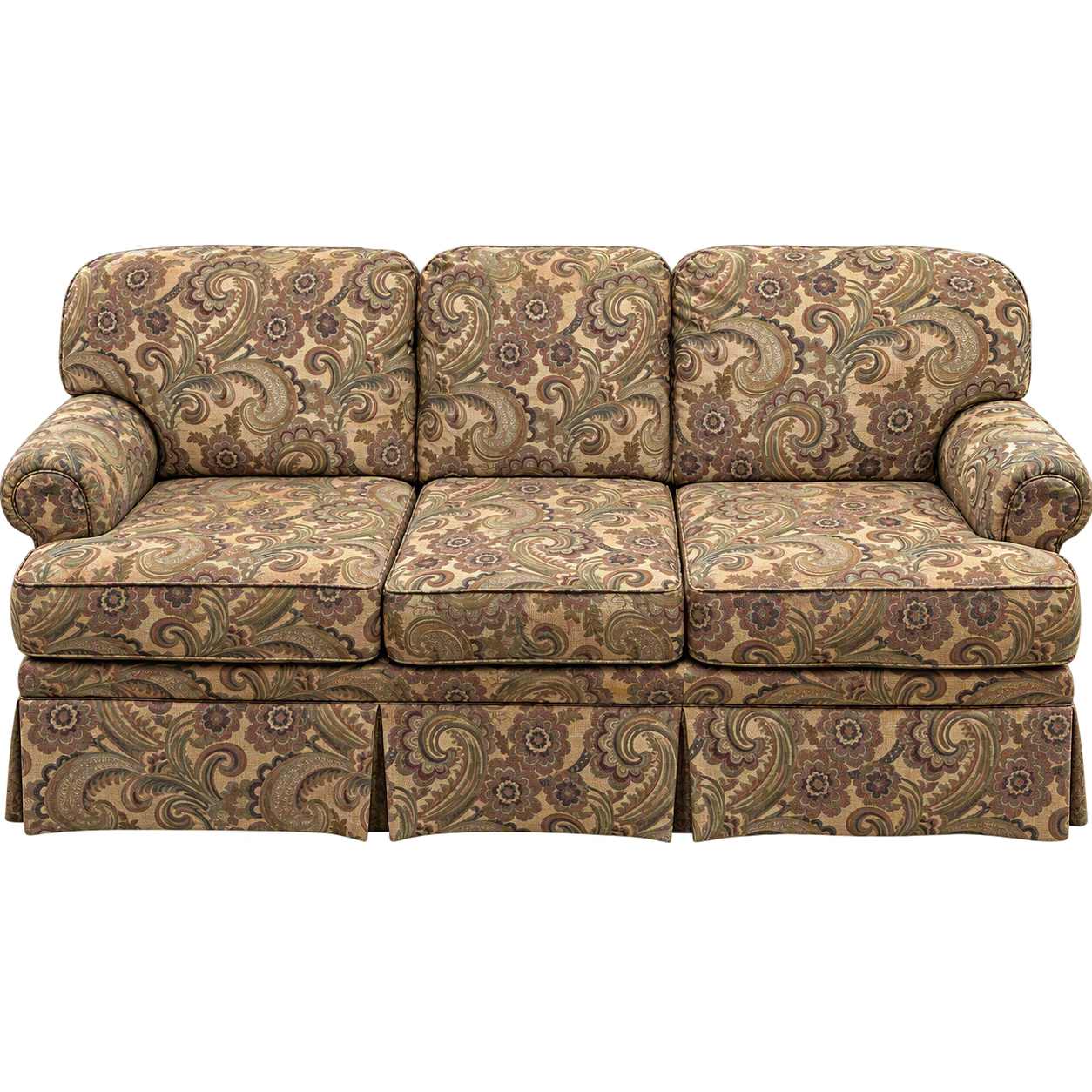 Paisley Pattern 3-Seat Sofa