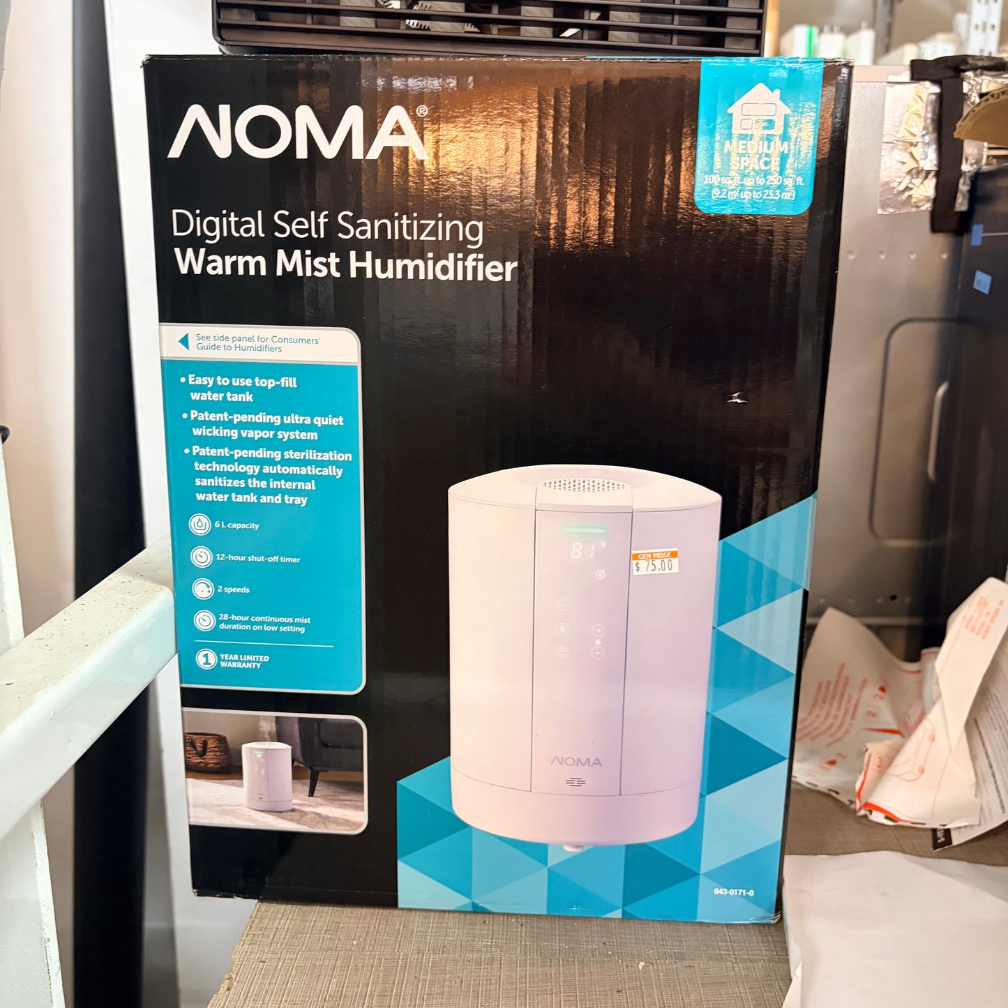NOMA SELF SANITIZING WARM MIST HUMIDIFIER