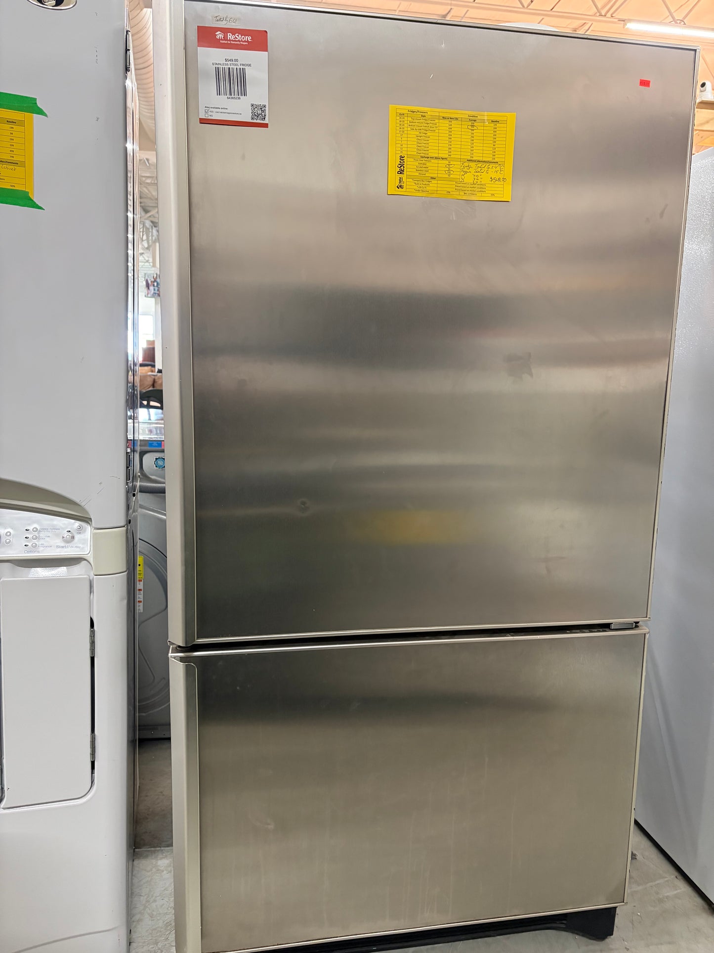 STAINLESS STEEL FRIDGE