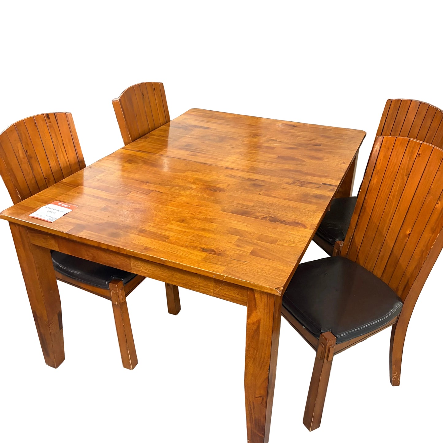 DINING TABLE + 4 CHAIRS + LEAF