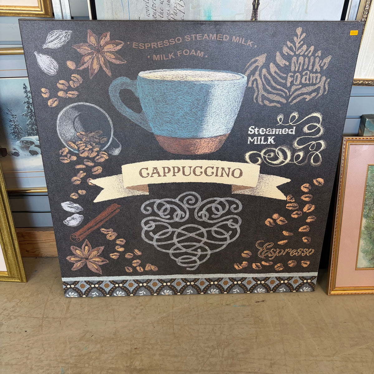 Cappuccino canvas wall art