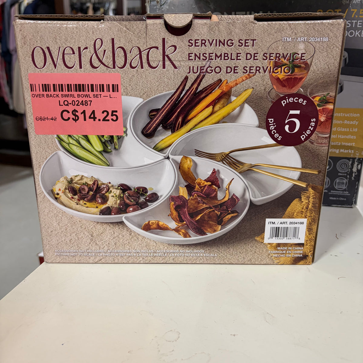 OVER BACK SWIRL BOWL SET — L26-6