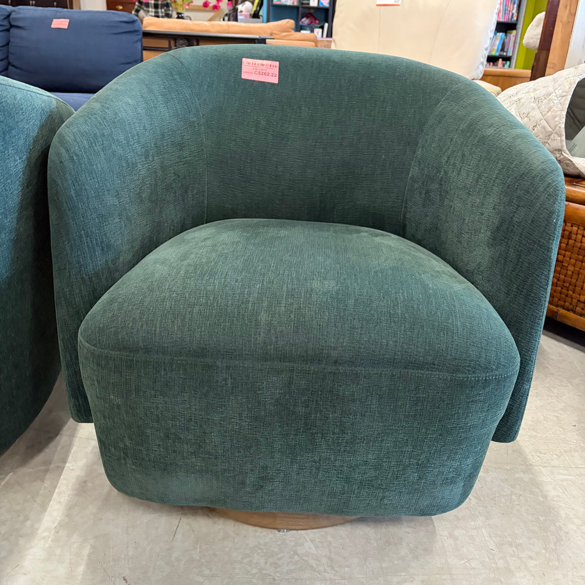 HENREDON MURPHY CHAIR GRN — L26-7