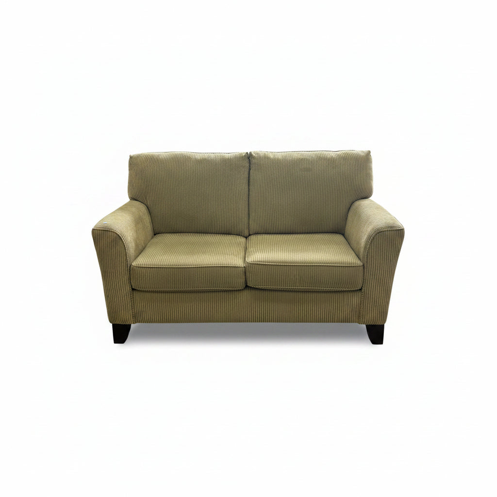 GREEN CORDUROY COUCH
