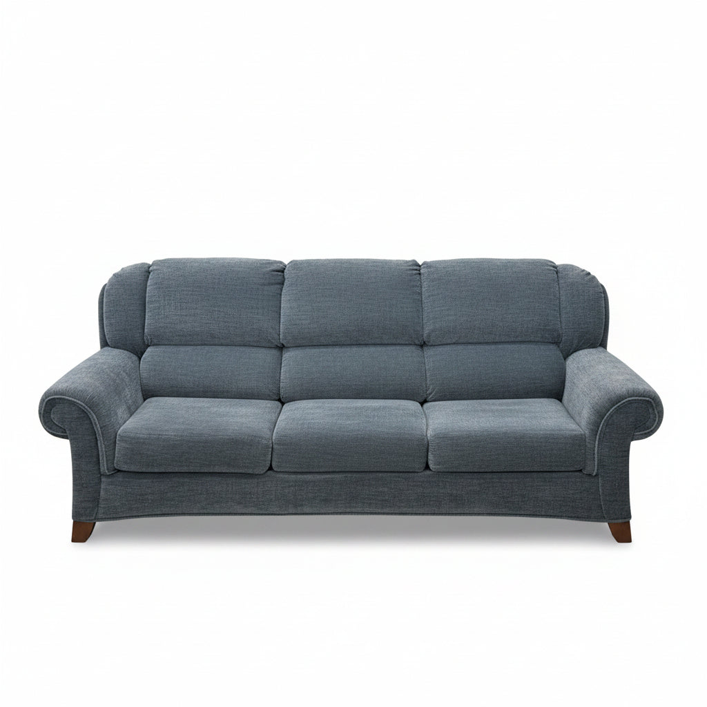 BLUE TREADLINE COUCH