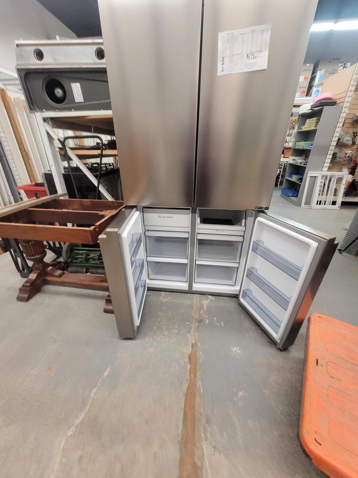Stainless Steel Four-Door Refrigerator