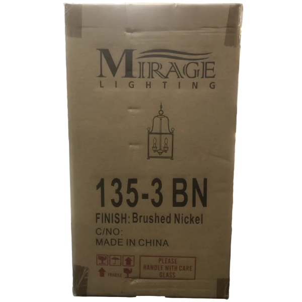 Mirage Lighting Brushed Nickel Chandelier