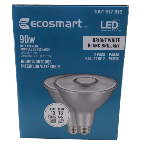 EcoSmart LED PAR38 Reflector Light Bulb - 2 pack