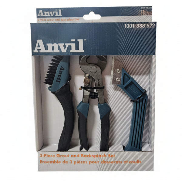 Anvil 3-Piece Grout and Backsplash Set
