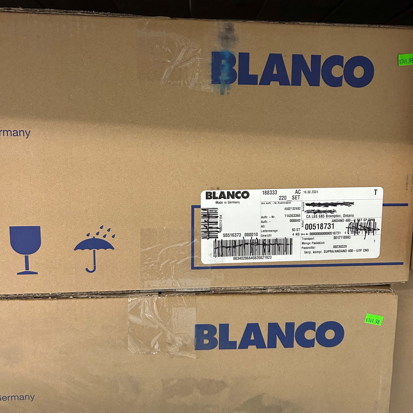 Blanco STELLAR 15" Stainless Steel Undermount Bar Sink