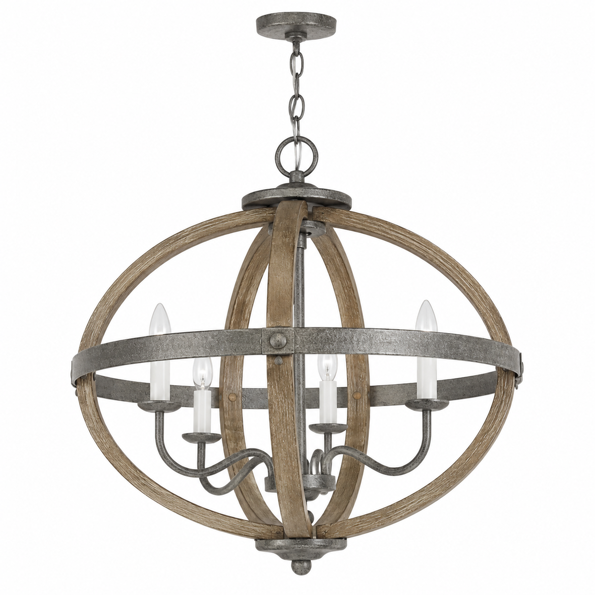 Progress Lighting Keowee 4-Light Orb Chandelier