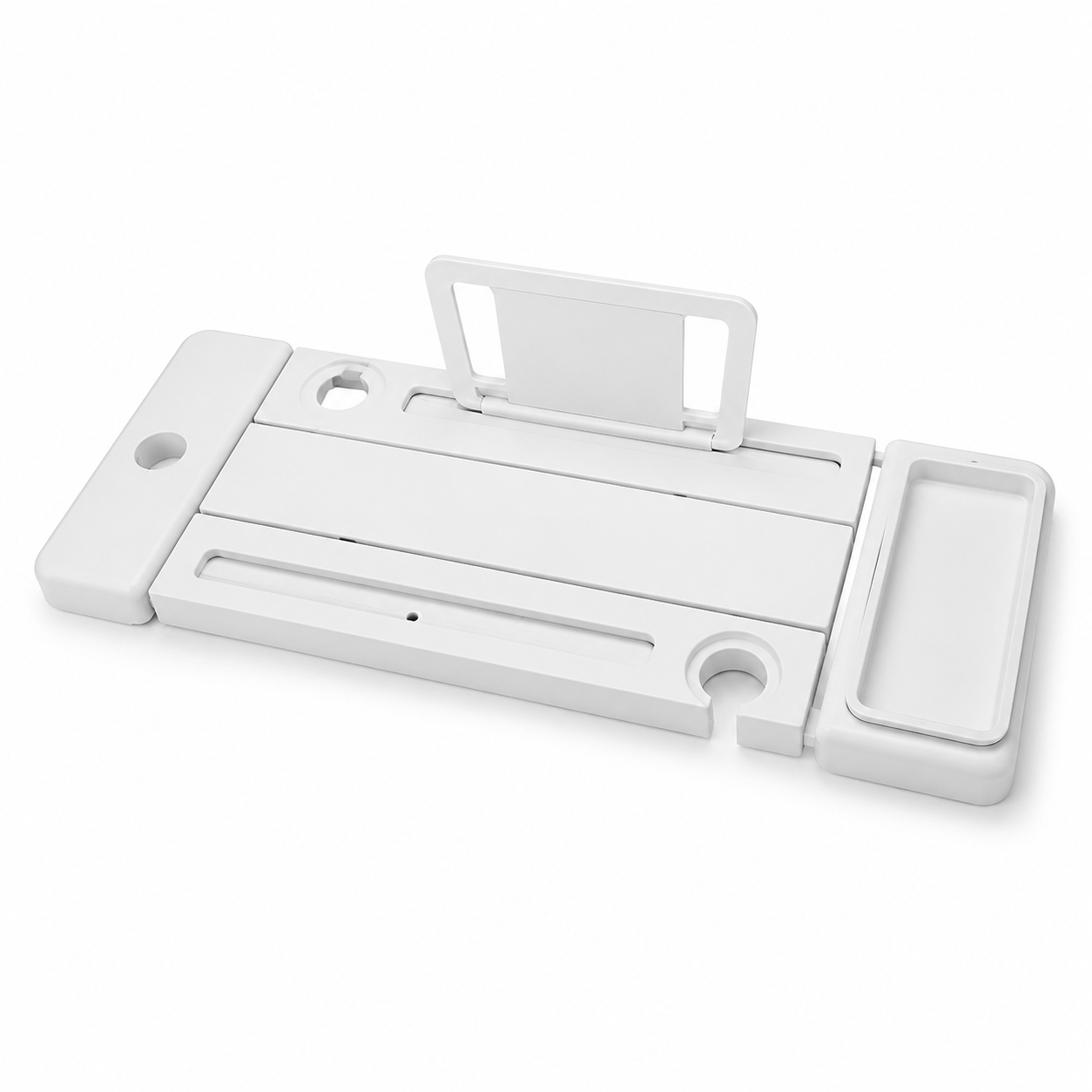Adjustable Bathtub Bath Board with Book & Tablet Holder