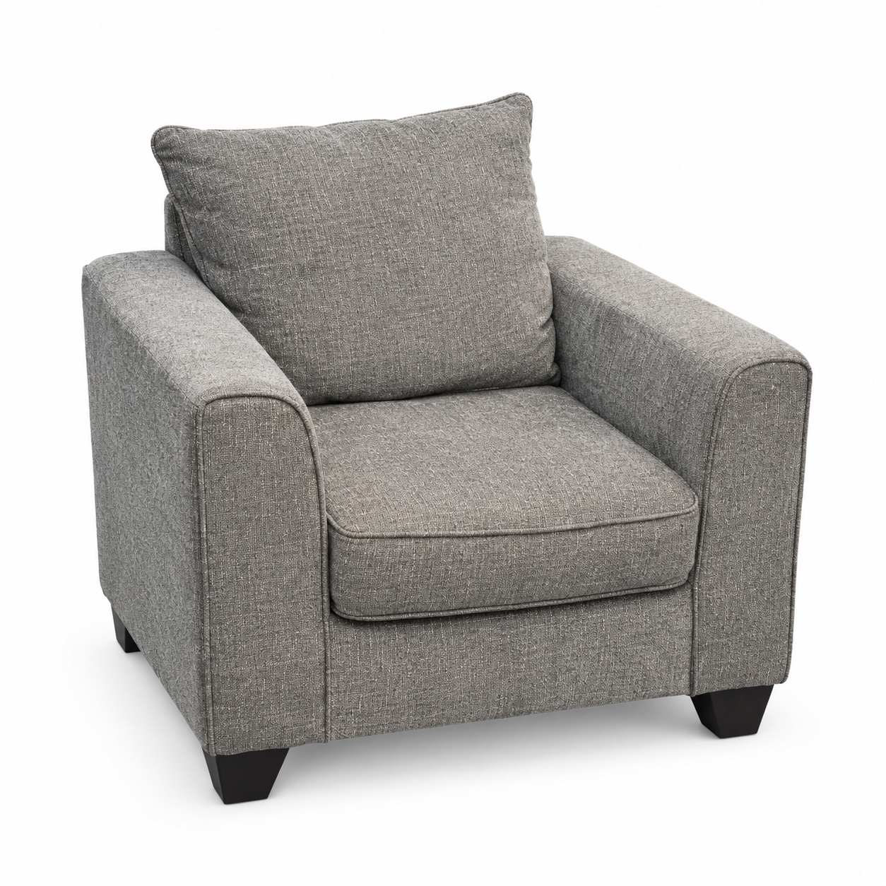 Grey Upholstered Accent Chair