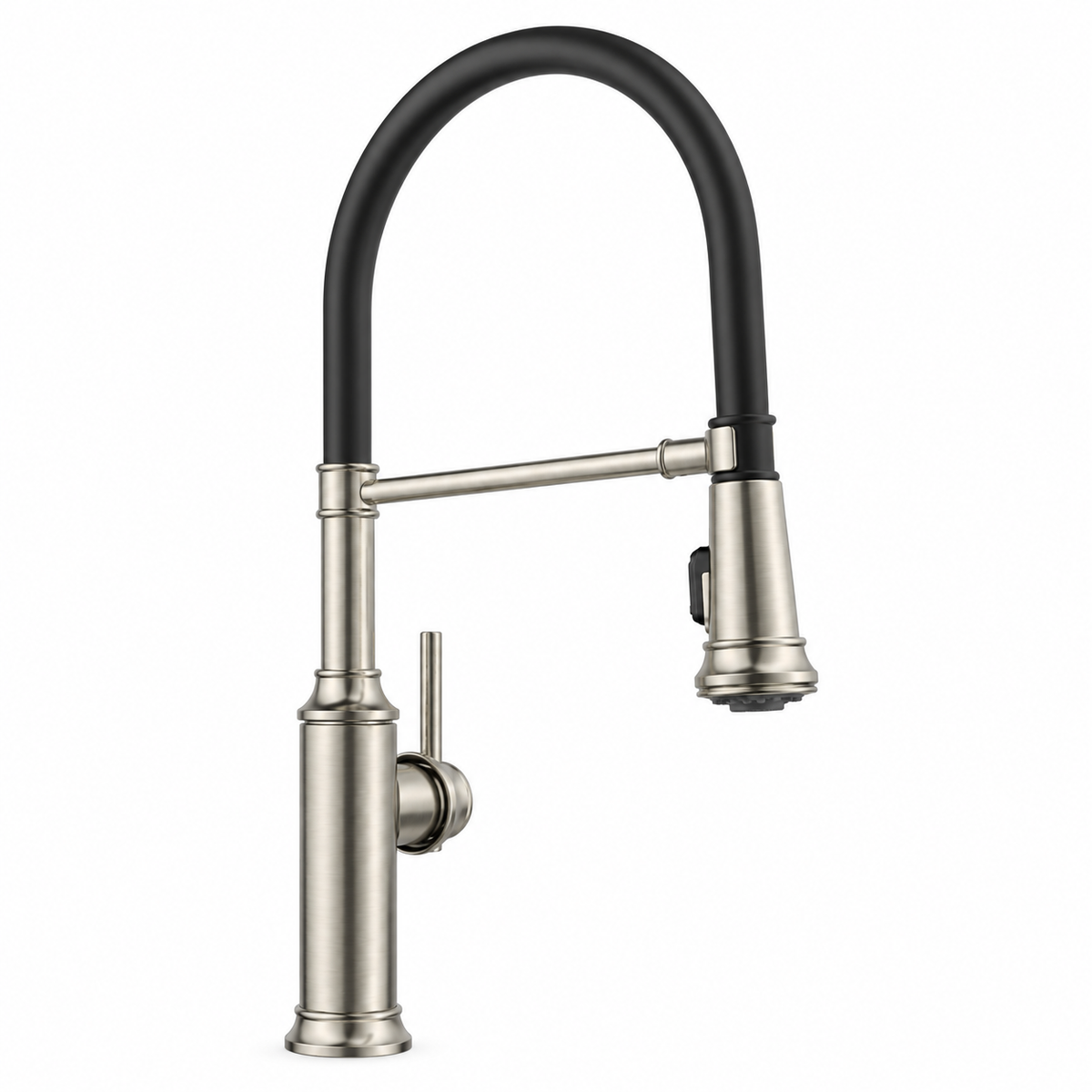 BLANCO EMPRESSA Semi-Pro Pull-Down Kitchen Faucet – Satin Platinum