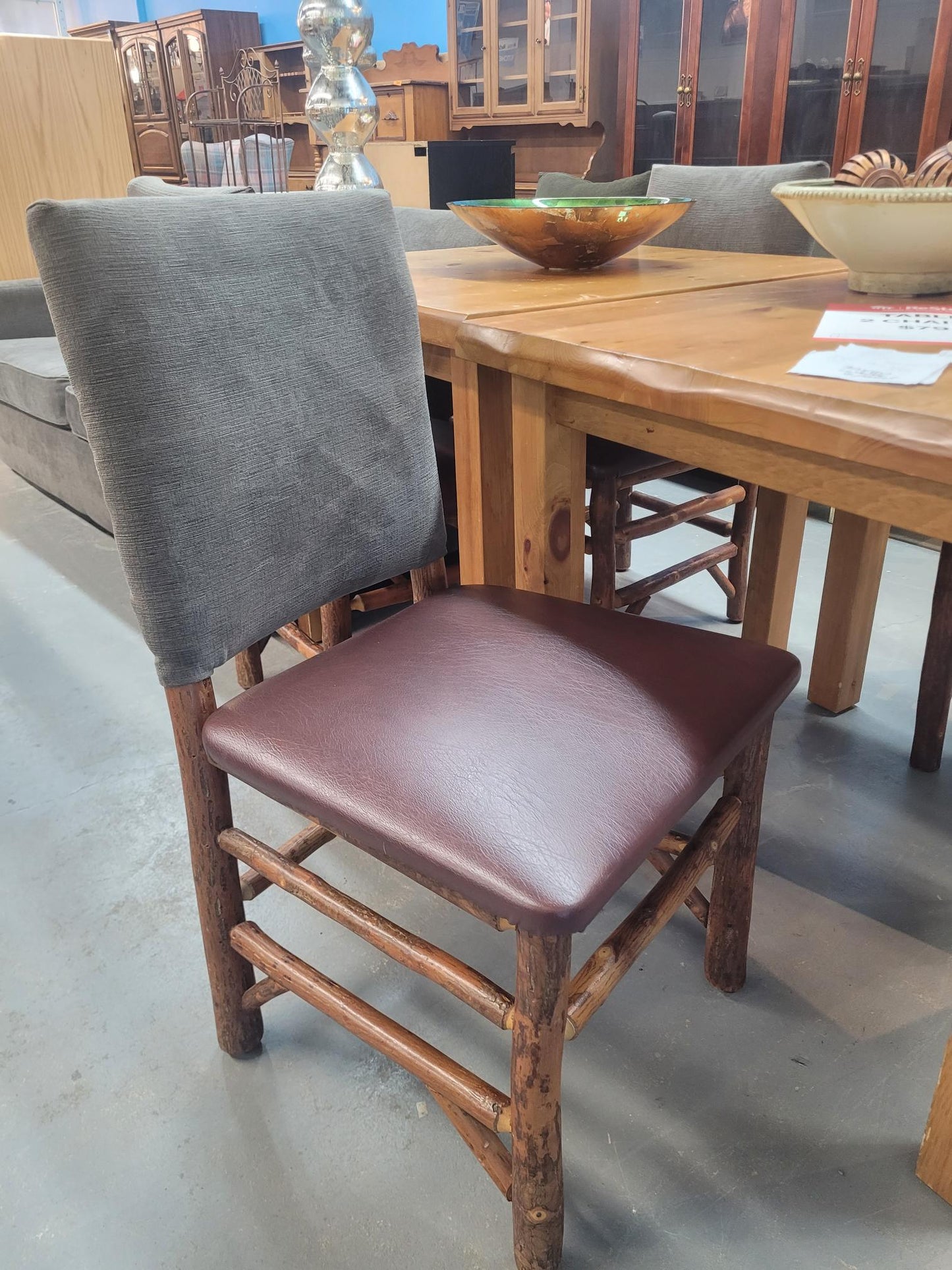 Solid Wood Dining Table with 2 Chairs