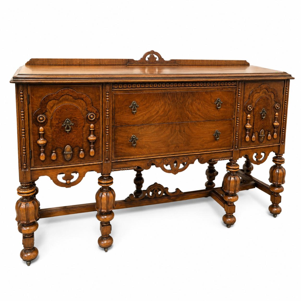 Vintage Carved Buffet / Sideboard