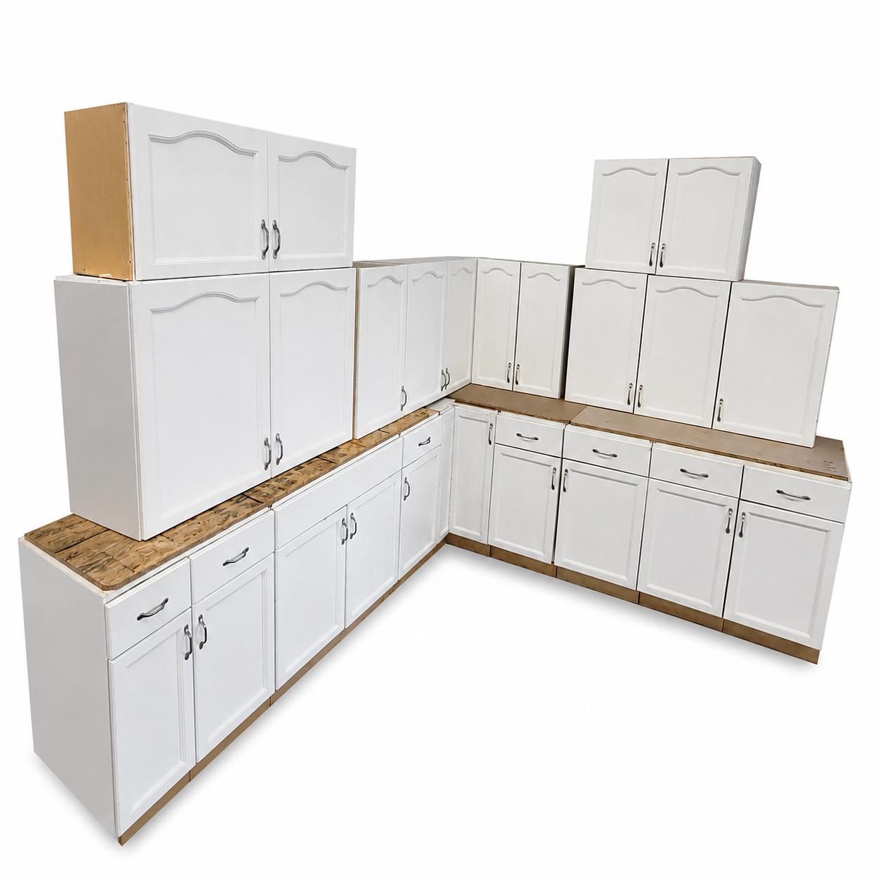 White Shaker Kitchen Cabinet Set SK043
