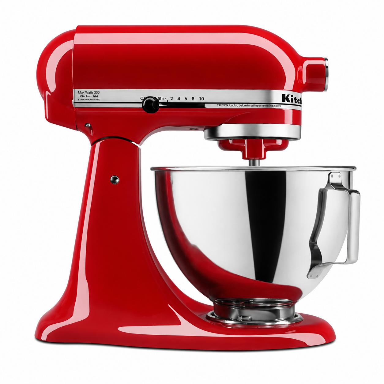 LQ-KitchenAid 4.5 Qt Tilt-Head Stand Mixer – Empire Red (New in Box)