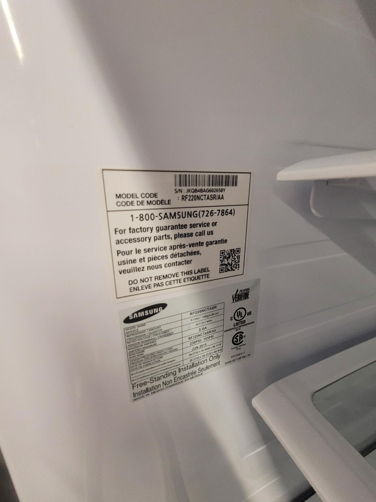 Samsung RF220NCTASR French Door Refrigerator