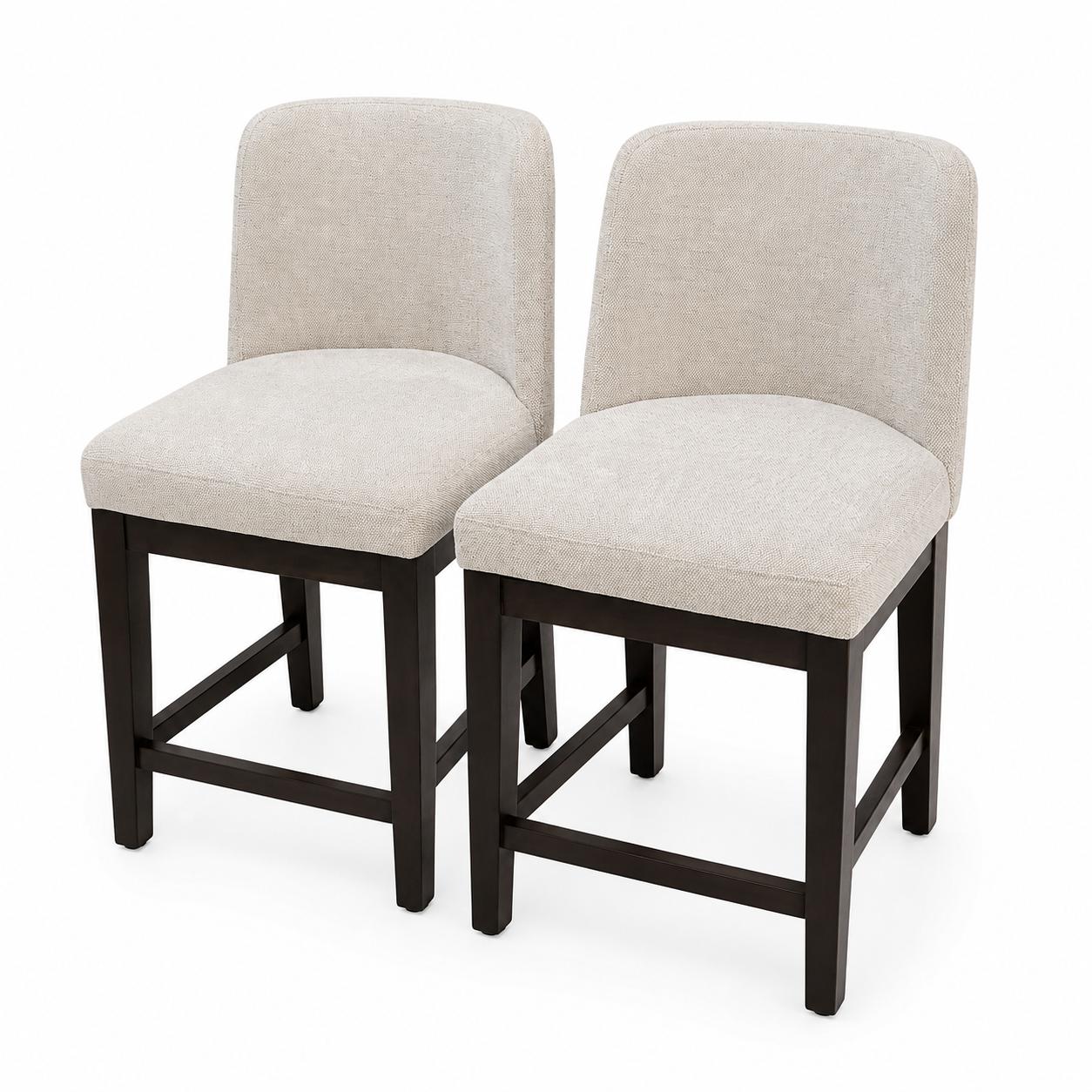 Upholstered Bar Stools – Set of 2