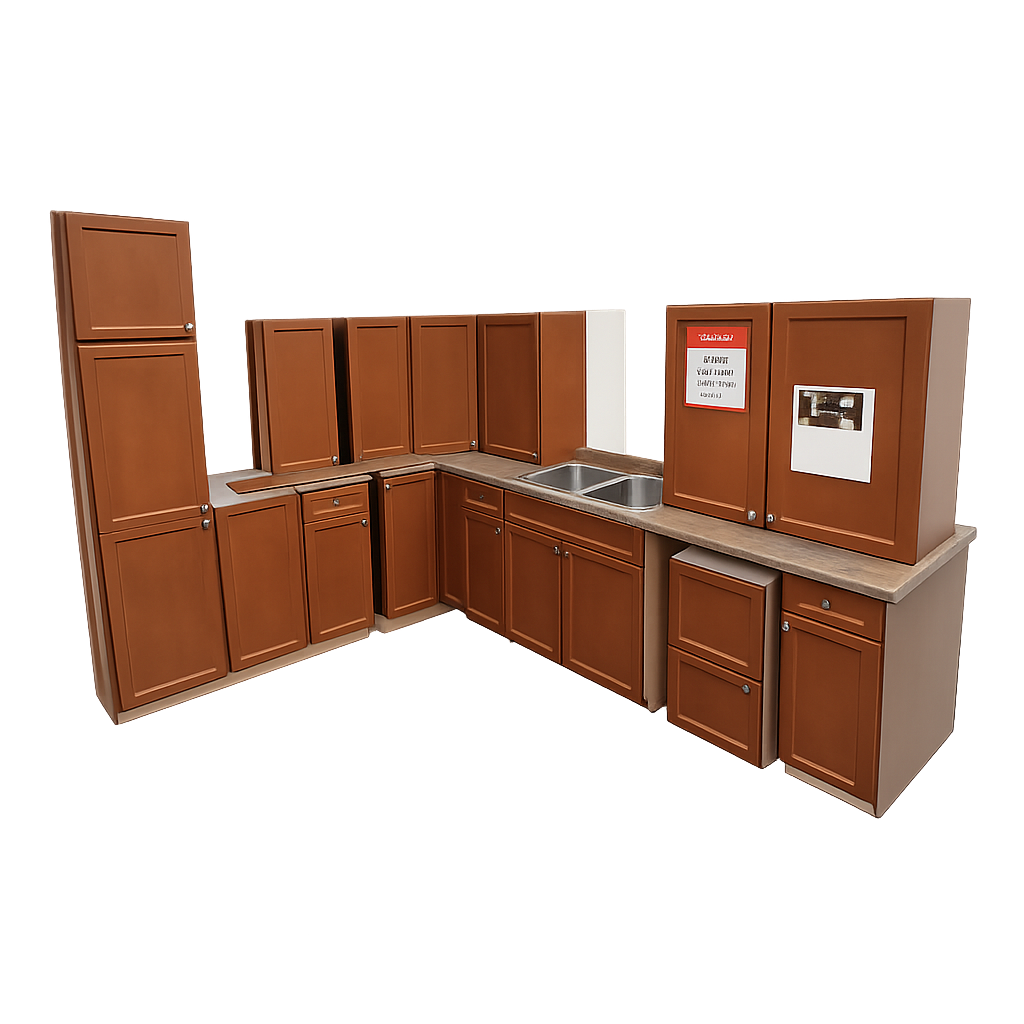 Maple Kitchen Cabinet Set-SK025