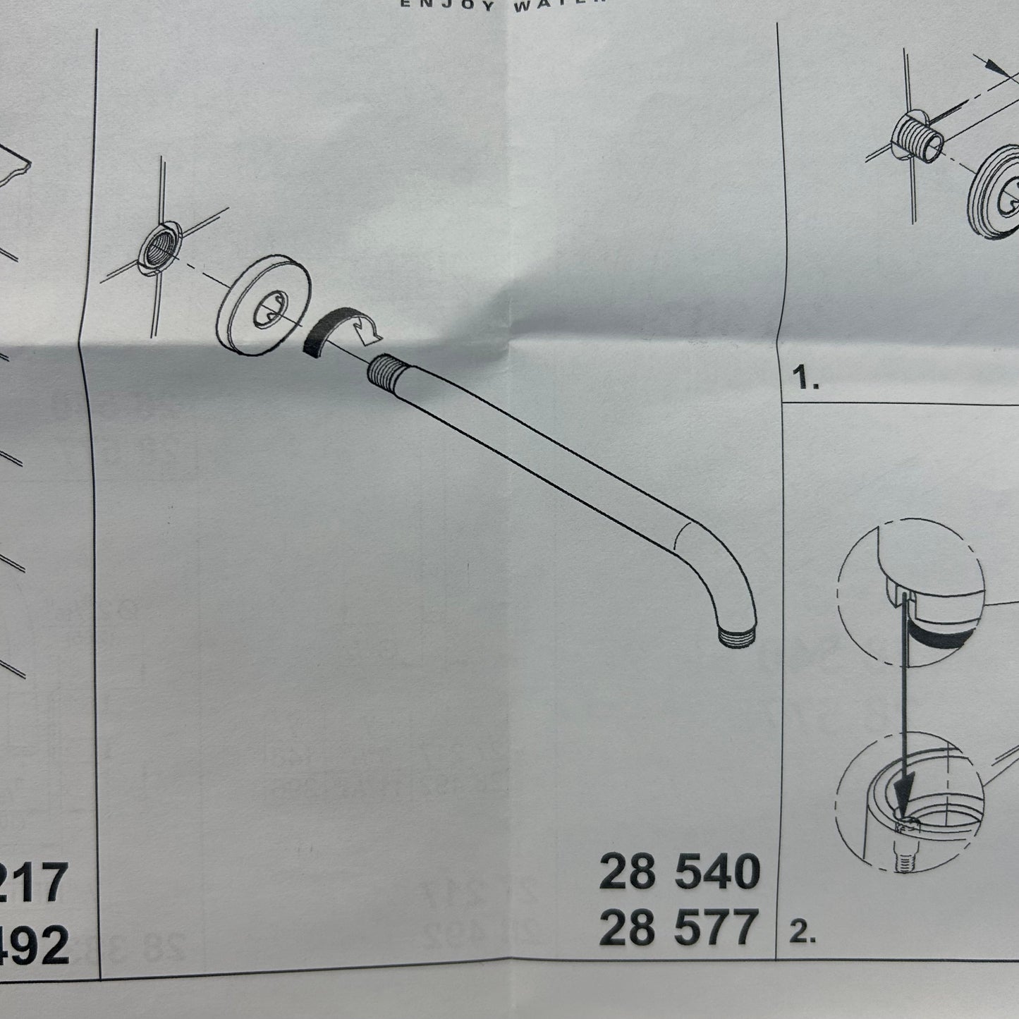 Grohe Rainshower 15" Stem - Polished Nickel
