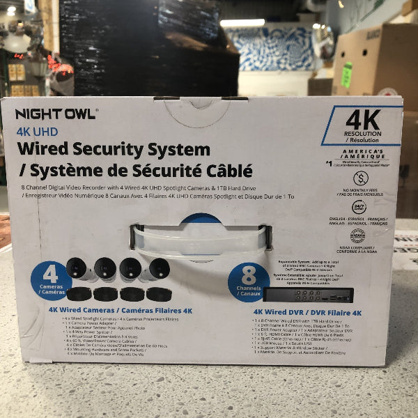 Night Owl 4K UHD Wired Security System