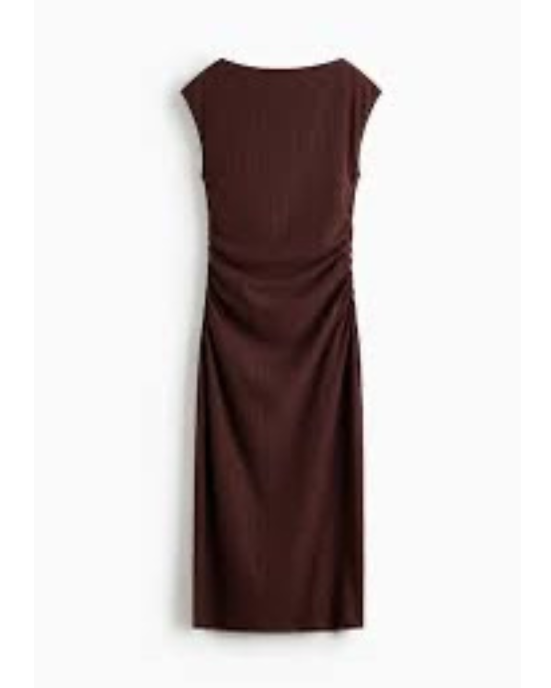 ANTISTAR Draped Dress - Chocolate - Medium
