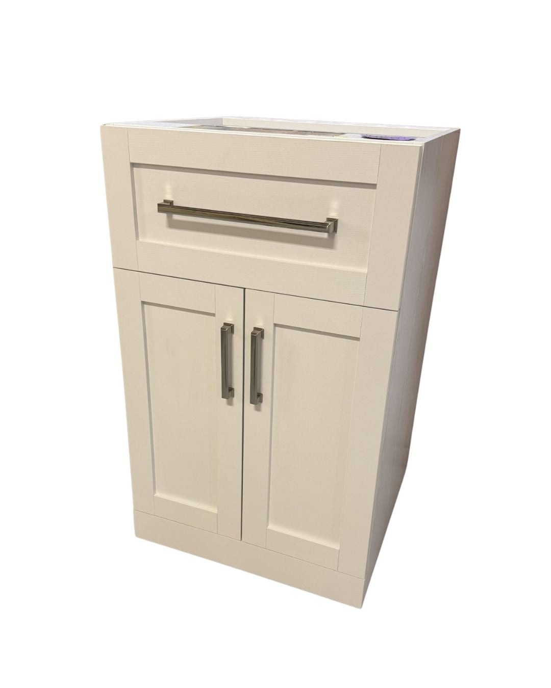 White Shaker-Style Bathroom Vanity Cabinet