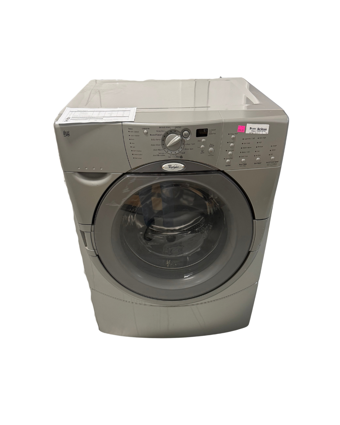 Whirlpool Duet Silver Front Load Washing Machine