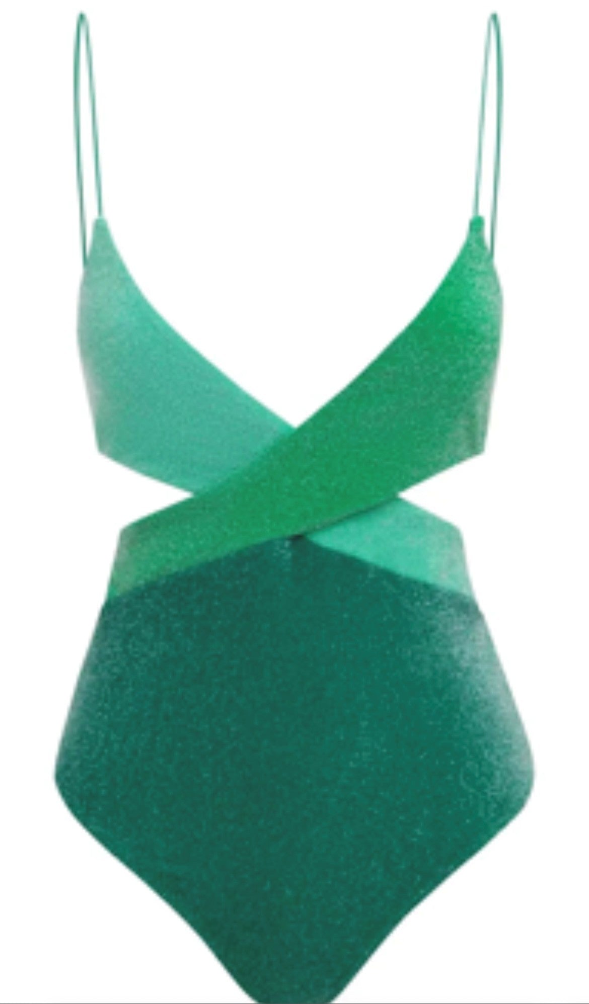 "The Riot" One-Piece – Glittery Tri-Tone Green – size M (A3)