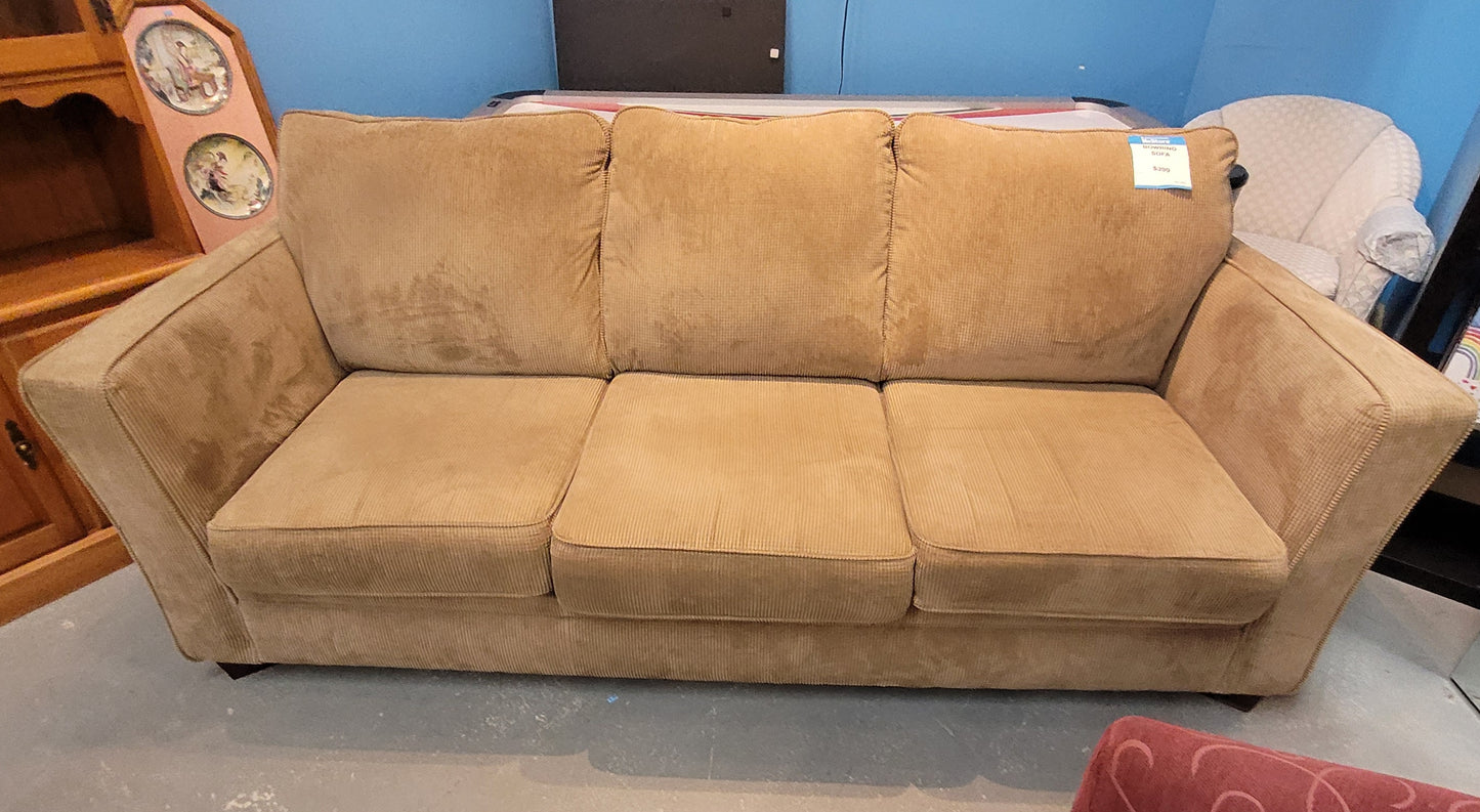 Beige 3-Seat Sofa