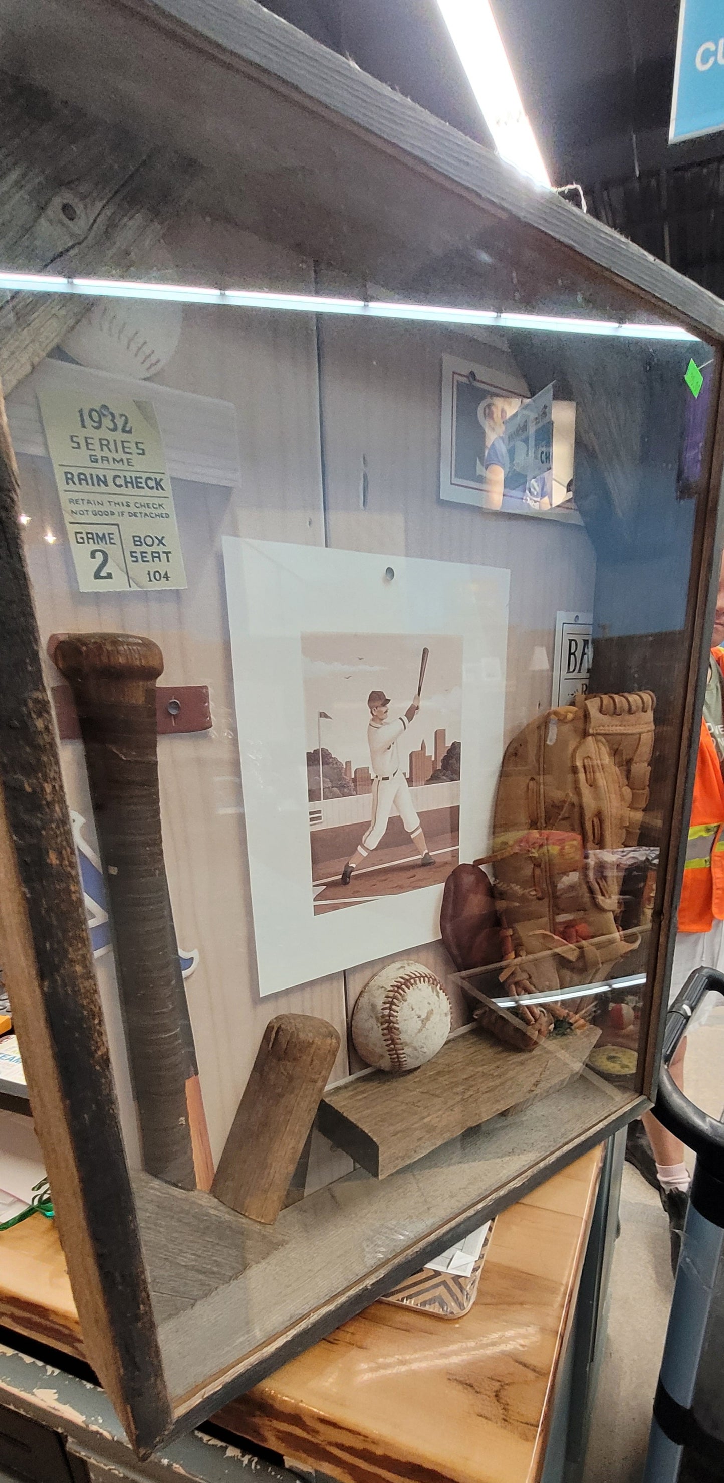 Baseball Shadow Box Wall Art