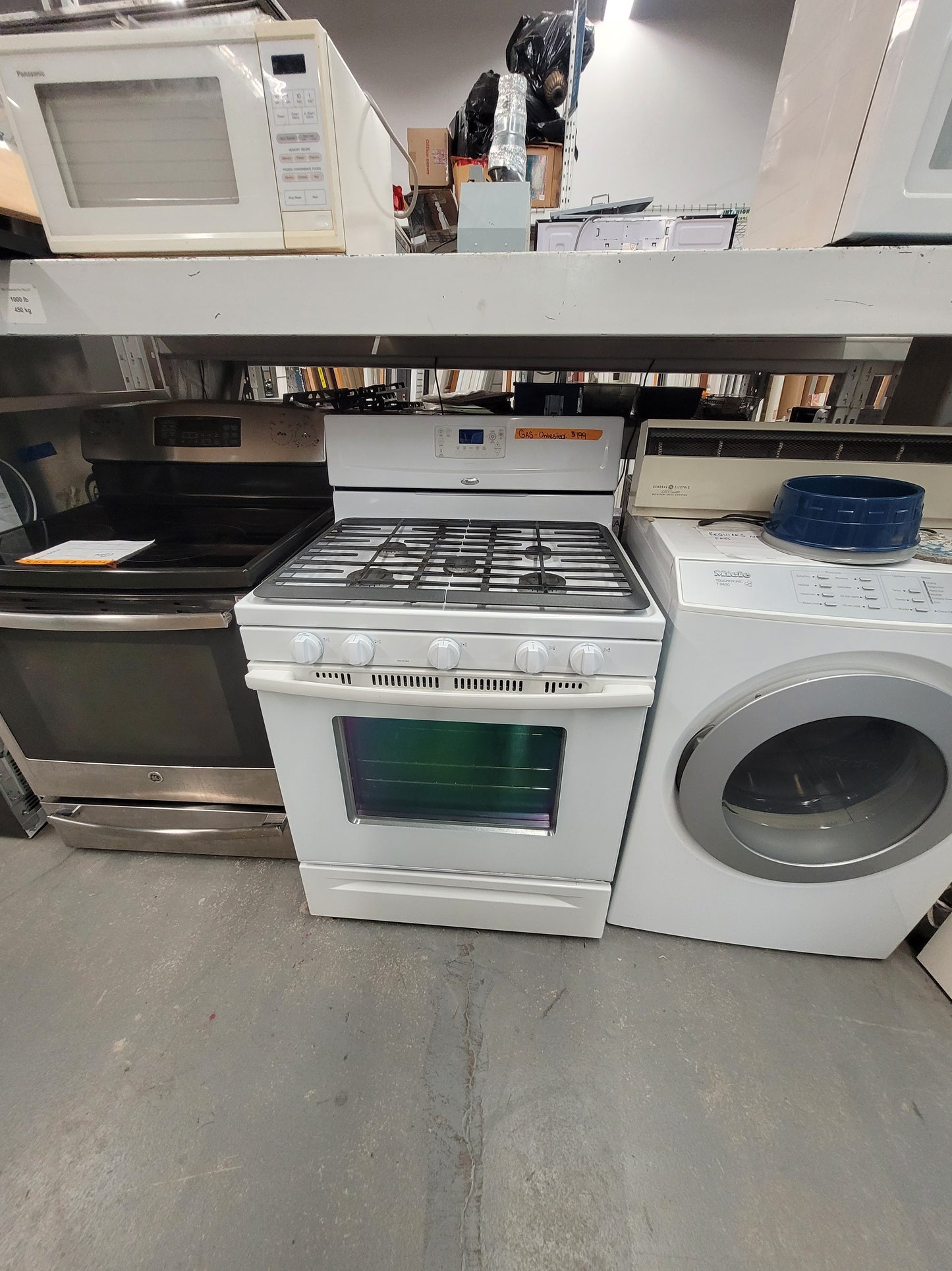 White Gas Range