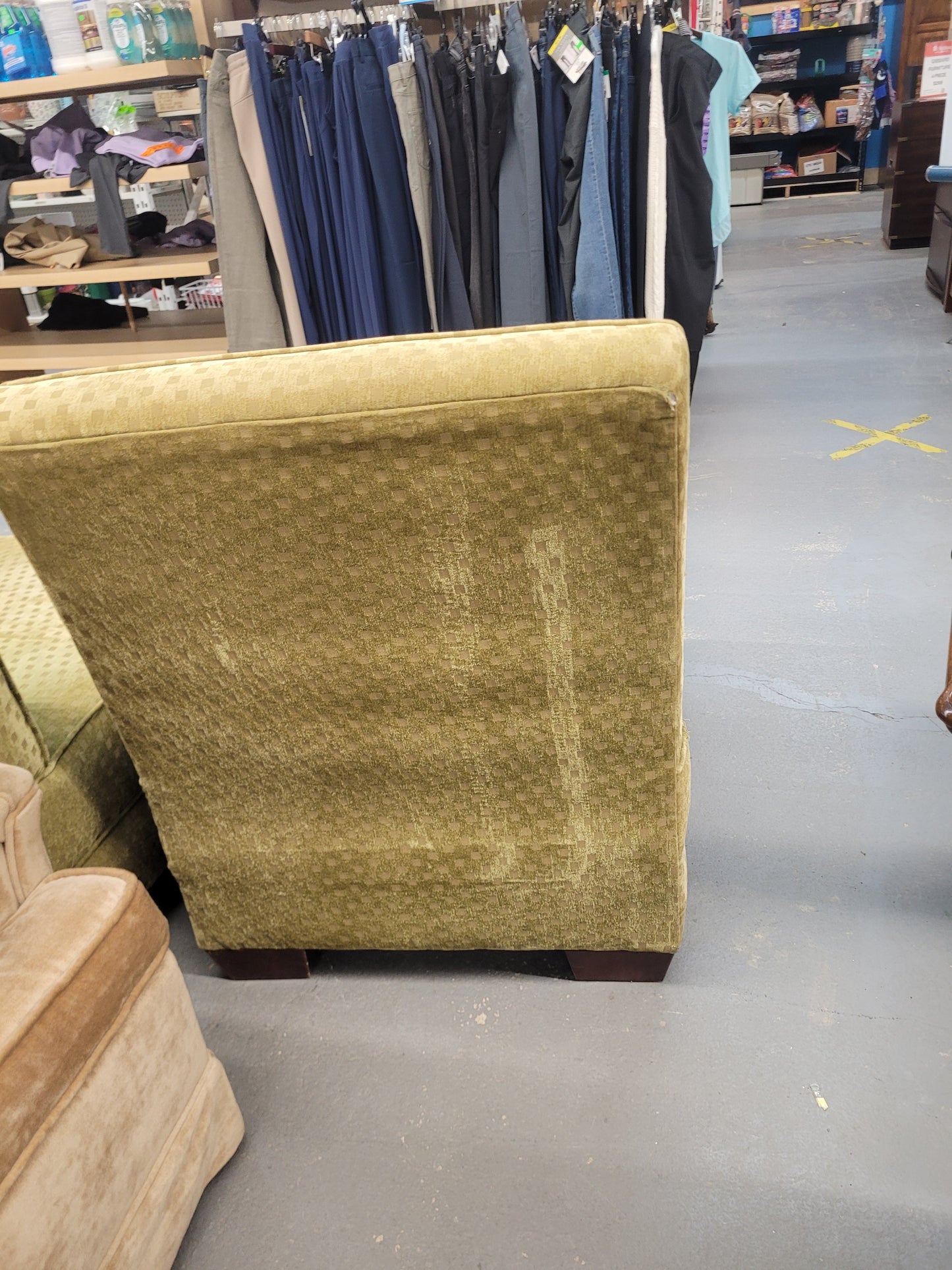 Modern Olive Green Accent Chair