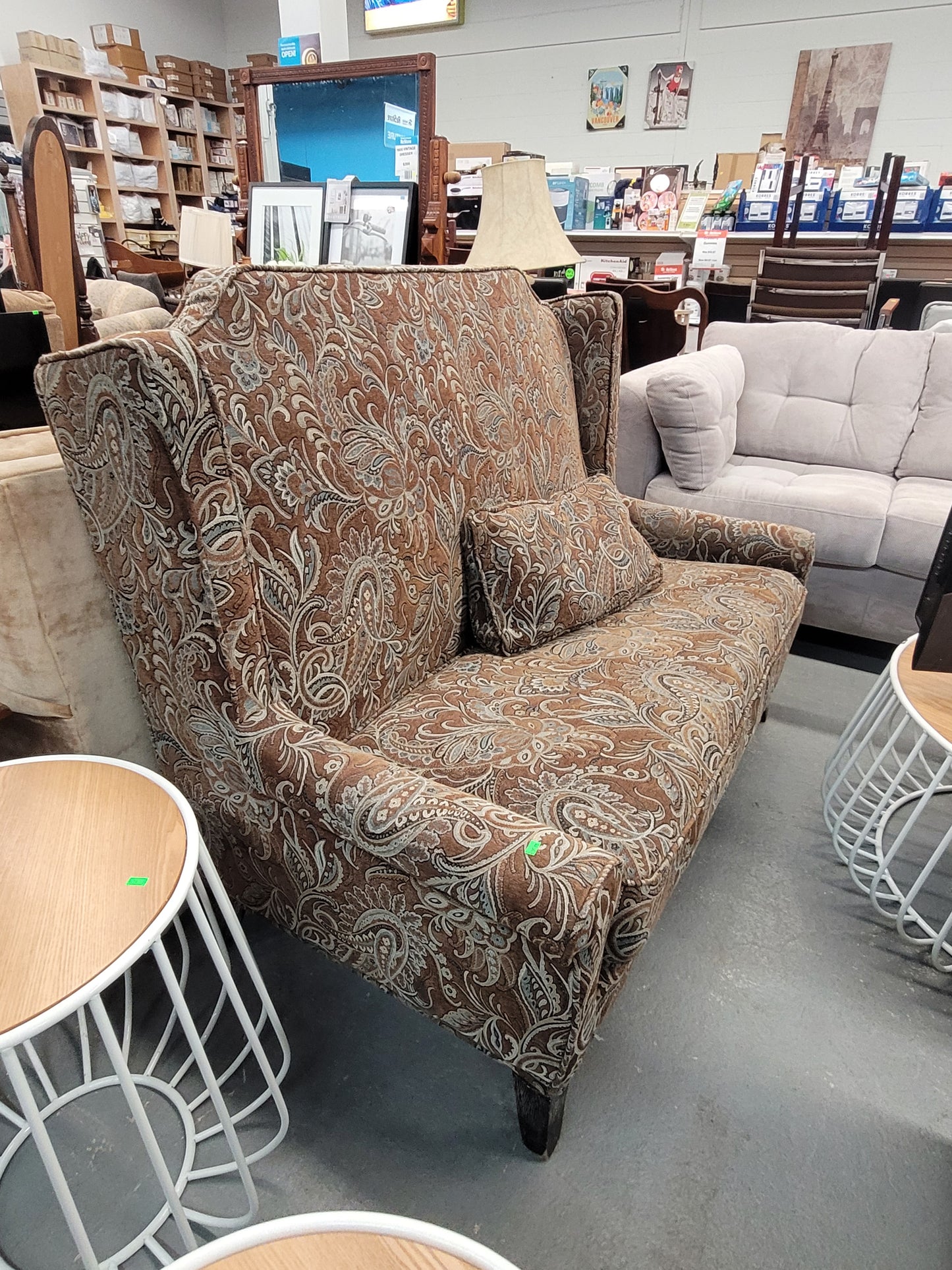 Paisley Upholstered Loveseat