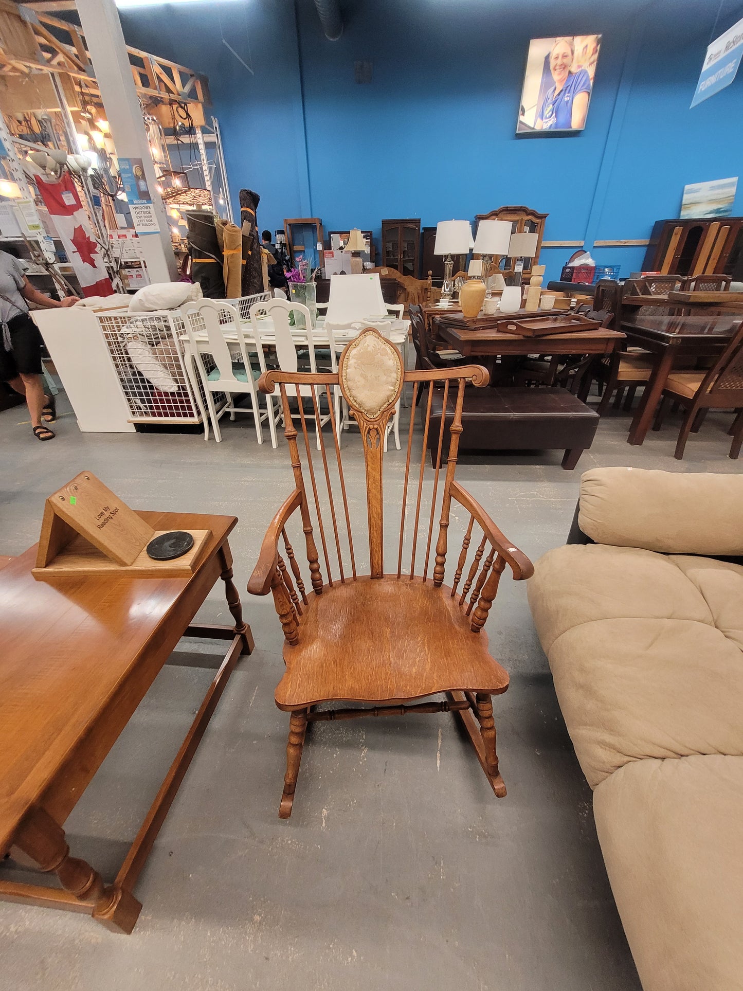 Ornate Wooden Rocking Chair