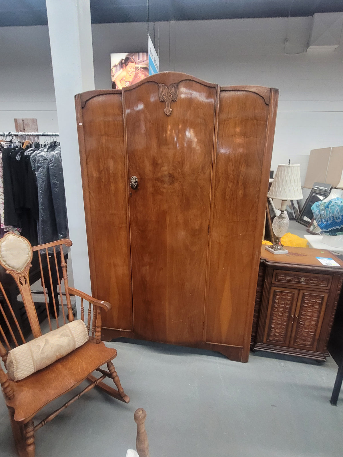 Vintage Wooden Wardrobe