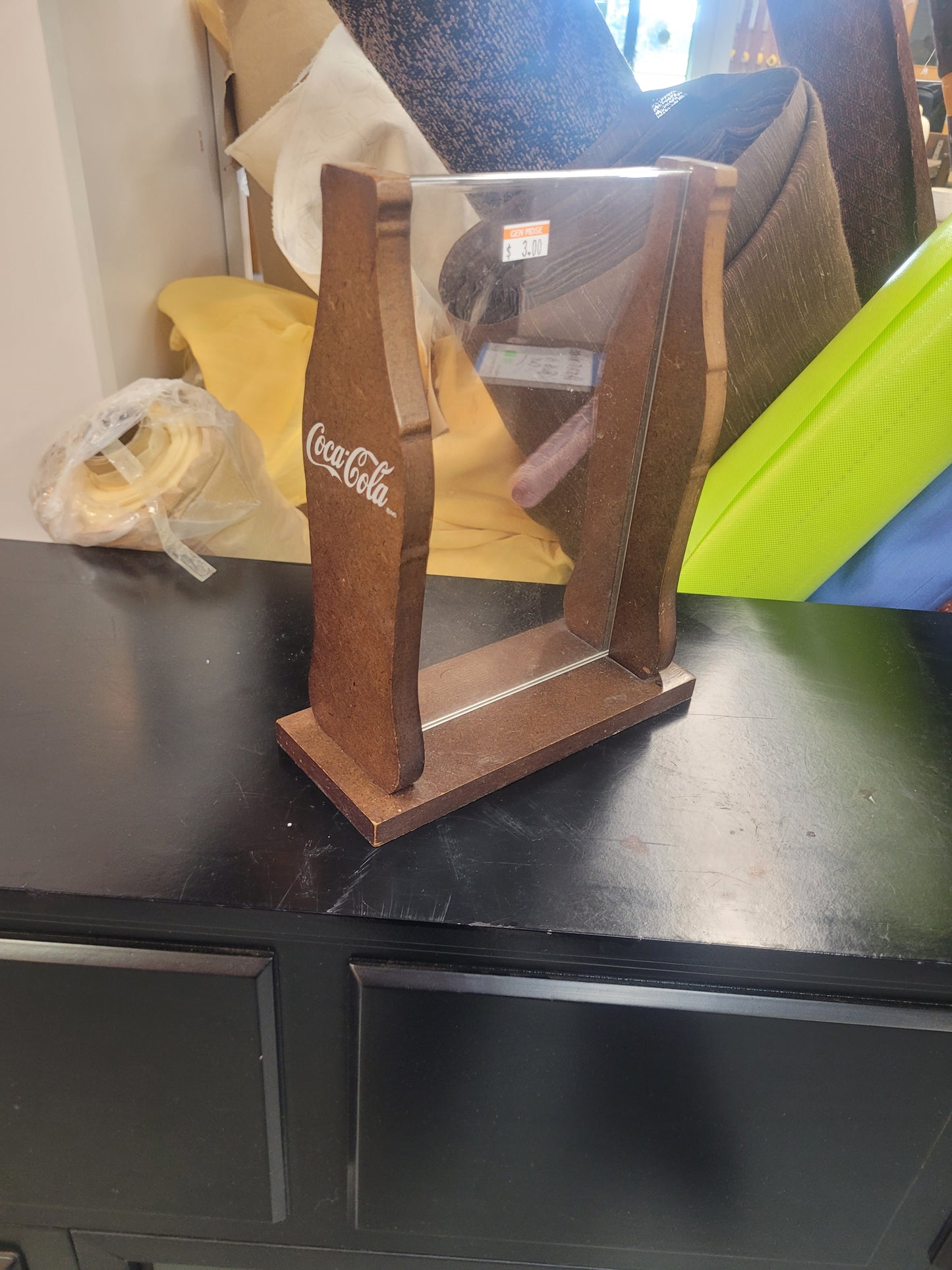 Coca-Cola Wooden and Glass Display Stand