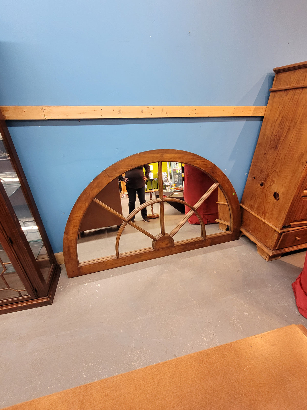 Decorative Wood-Framed Wall Mirror