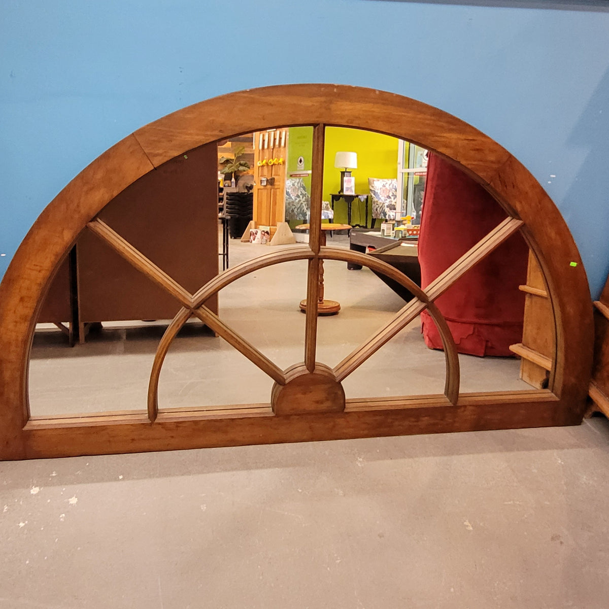 Decorative Wood-Framed Wall Mirror