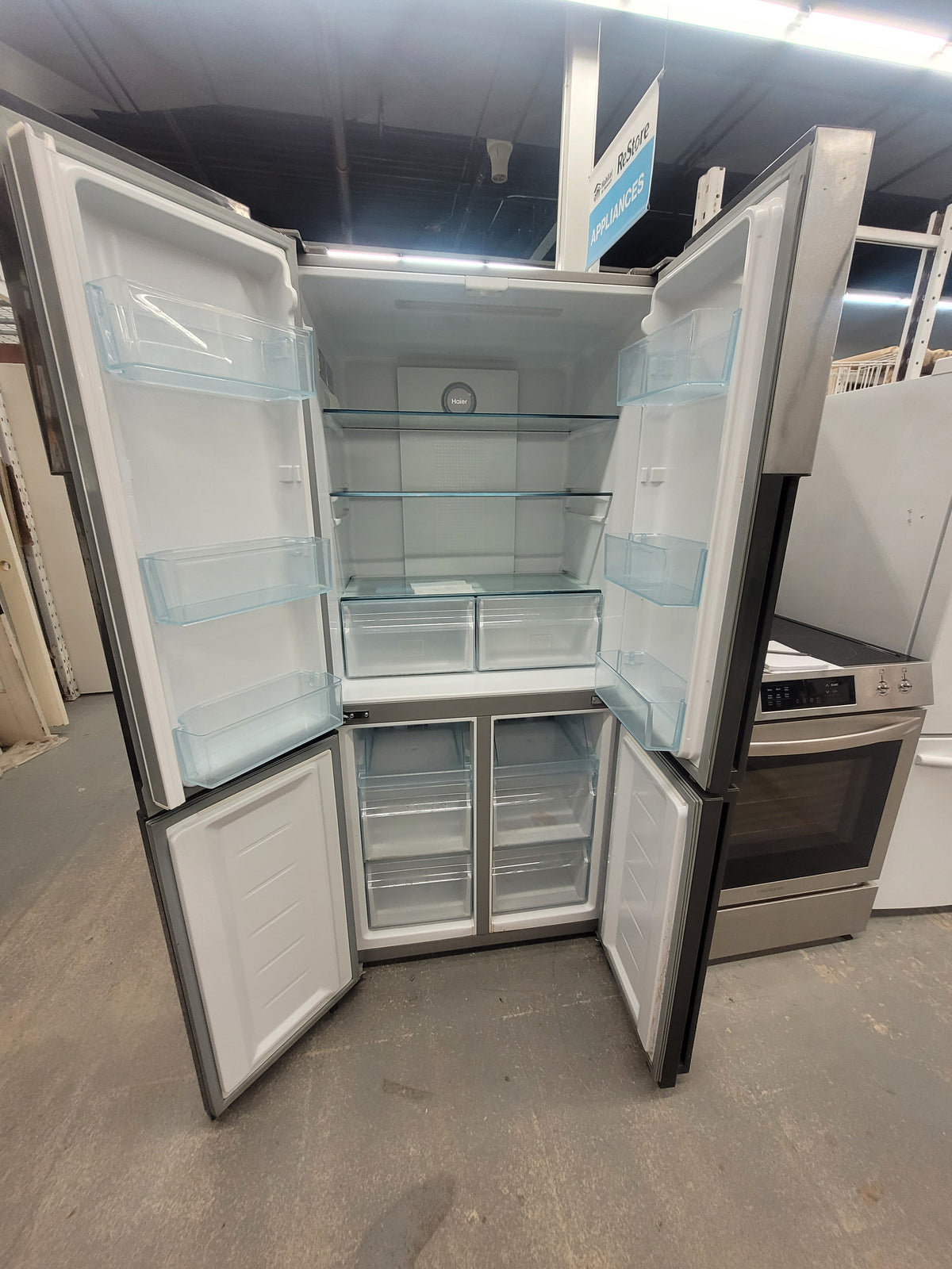 Haier Stainless Steel Four-Door Refrigerator
