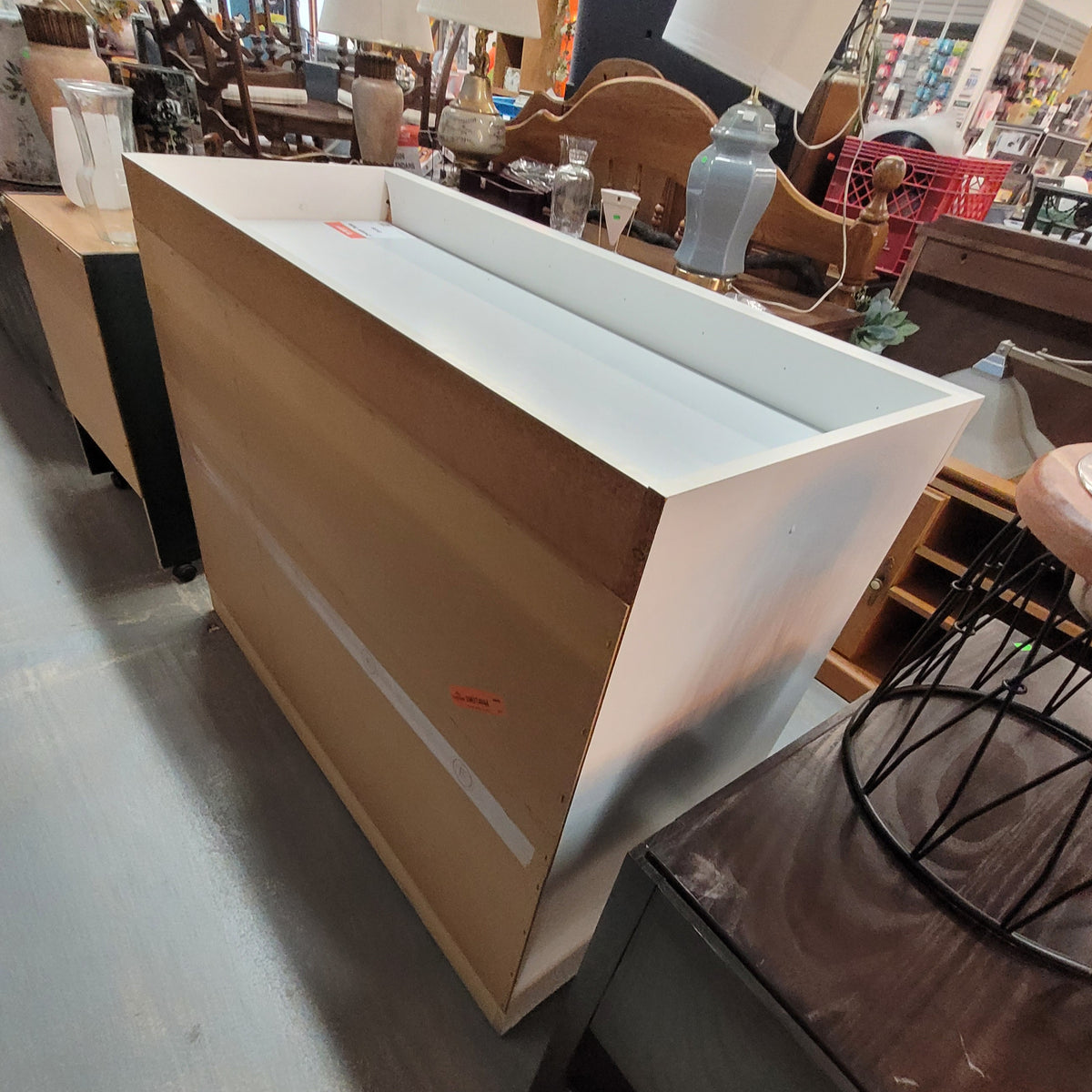 White Changing Table with Drawers and Storage